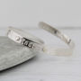 Sterling Silver Personalised Boys Christening Bangle, thumbnail 5 of 9