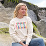 Personalised Rainbow Birth Year Sweatshirt Jumper, thumbnail 1 of 9