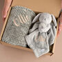 Grey Blanket And Comforter Personalised Baby Gift, thumbnail 1 of 3