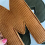 Corduroy Fabric Personalised Initial Letter, thumbnail 12 of 12