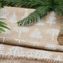 Country Forest Jute Christmas Table Runner, thumbnail 4 of 7
