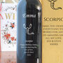 Personalised Zodiac Design Wine And Carry Box Set, thumbnail 2 of 4