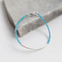 Amazonite And Sterling Silver Bar Bracelet, thumbnail 1 of 6
