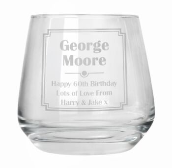 Personalised Etched Rum Glass, 7 of 7