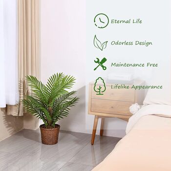 Artificial Fake Palm Tree Decorative Faux Plants, 9 of 11
