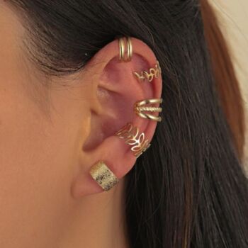 Five Pcs Adjustable Wire Ear Wrap Ear Cuff Band, 2 of 4