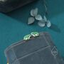 Sterling Silver Tiny Enamel Frog Stud Earrings, thumbnail 3 of 11