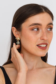 Elegant Semi Precious Stone Drop Earrings, 5 of 9