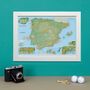 Personalised Scratch Off Spain And Portugal Golf Print, thumbnail 7 of 10
