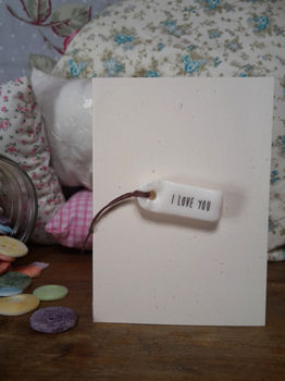 'I Love You' Porcelain Tag Card, 4 of 5