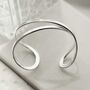 Sterling Silver Oval Loop Bangle, thumbnail 2 of 6