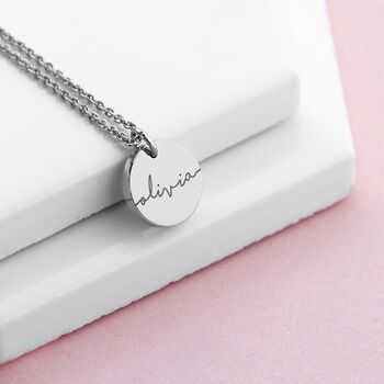 Personalised Disc Necklace, 5 of 8