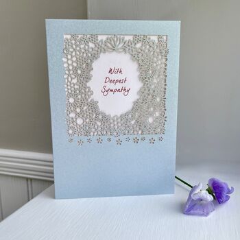 Deepest Sympathy Delicate Cut Card, 3 of 3