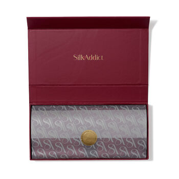 Silk Addict 100% Mulberry Silk Weighted Sleep Mask Berry, 4 of 8