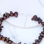 Dramatic Copper Brown Pearl Necklace With Focal Sterling Silver Bead, thumbnail 9 of 12