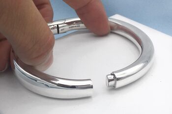 Personalised Chunky Sterling Silver Bangle, 7 of 11