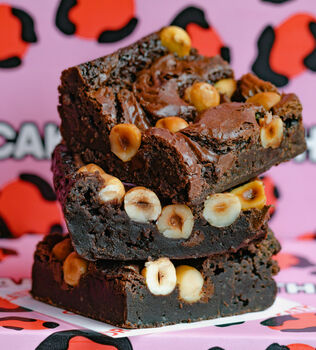 Vegan Peanut X Bakewell X Nutella Brownie, 3 of 4