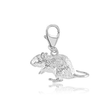 Gerbil Charm Sterling Silver, 5 of 12