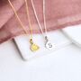 Personalised 24ct Gold Vermeil Initial Letter Necklace, thumbnail 4 of 7