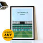 Contemporary Rugby Stadium Print Gift, Framed Or Unframed, thumbnail 1 of 12