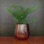 Gold Ceramic Planter Plant Pot, thumbnail 1 of 3