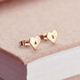 Personalised Mini Heart Stud Earrings, thumbnail 1 of 12