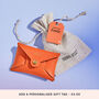Personalised Orange Leather Card + Coin Purse, thumbnail 5 of 5