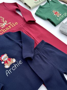10 Designs Christmas Family Matching Loungewear Pyjamas Personalized Clothing Christmas Gift, 6 of 12