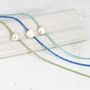 Mini Gemstone Bead Necklace With Focal Pearl, thumbnail 6 of 12