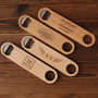 Personalised Wood Bottle Opener Gift For Dad And Family, thumbnail 1 of 6