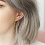 Wavy Organic Shape Drop Stud Earrings, thumbnail 4 of 8