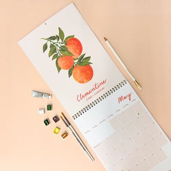 2025 Fruit Illustration Wall Calendar, 4 of 12