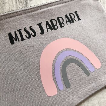 Personalised Rainbow Make Up/ Pencil Case Pouch, 6 of 6