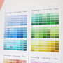 Paint Chip Colour Swatch Wall Planner 2022, thumbnail 2 of 7