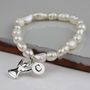 Personalised Children's Pearl And Angel Bracelet, thumbnail 1 of 4