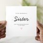 Personalised Sister Wedding Card, thumbnail 1 of 3