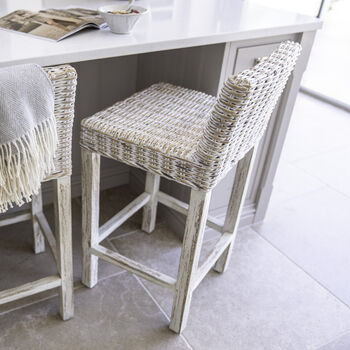 Rattan Kitchen Stool Choose From Two Sizes, 5 of 11