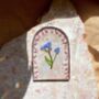 Forget Me Not And Heather Glass Flower Frame, thumbnail 2 of 4