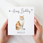Personalised Birthday Card Cat, thumbnail 1 of 2