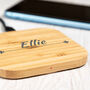 Personalised Bamboo Wireless Charger, thumbnail 4 of 6