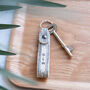 Personalised Bark Tree Print Piñatex Keyring, thumbnail 2 of 2