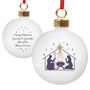 Personalised Nativity Bauble – Christmas Tree Decorations, thumbnail 4 of 4