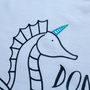 Don’t Be Like The Rest Sea Unicorn T Shirt Or Bodysuit, thumbnail 2 of 2
