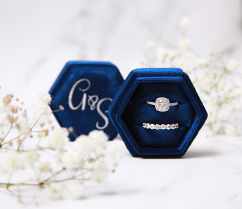 Personalised Wedding Ring Box With Initials, 8 of 11