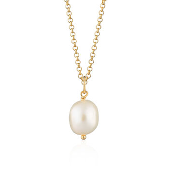 Personalised Silver Or Gold Baroque Pearl Necklace, 9 of 9