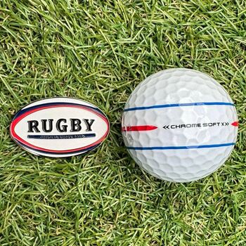 Rugby Ball Golf Ball Marker, 2 of 3
