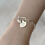 Engraved Memorial Paper Clip Bracelet, Baby Robin, thumbnail 2 of 5