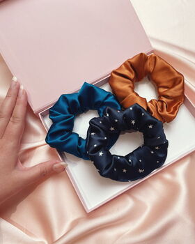 Silk Scrunchie Travel Trio Gift Set, 2 of 12