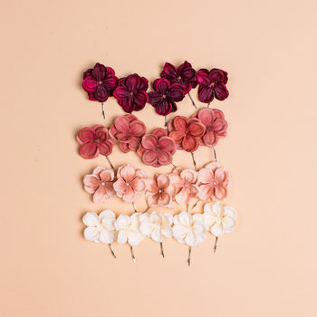 Romance Hydrangea Blossom Bobby Pin Set, 4 of 4