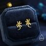 Sterling Silver Salamander Stud Earrings, thumbnail 7 of 12